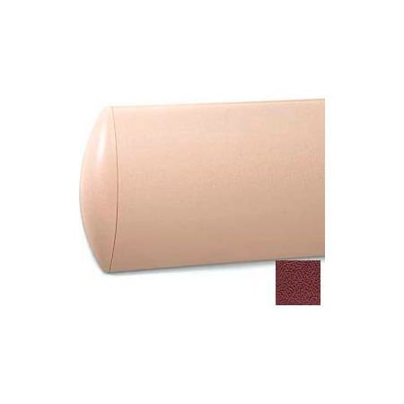 Pawling Crescent Shaped Wall Guard W/Rec. Plastic Clip Retainer System, 8"H x 12'L, Cordovan WG-7C-12-380
